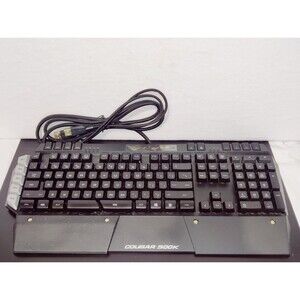 Cougar 500K Backlit 1000 Polling Rate Gaming Keyboard, with Mouse USB Pass thru